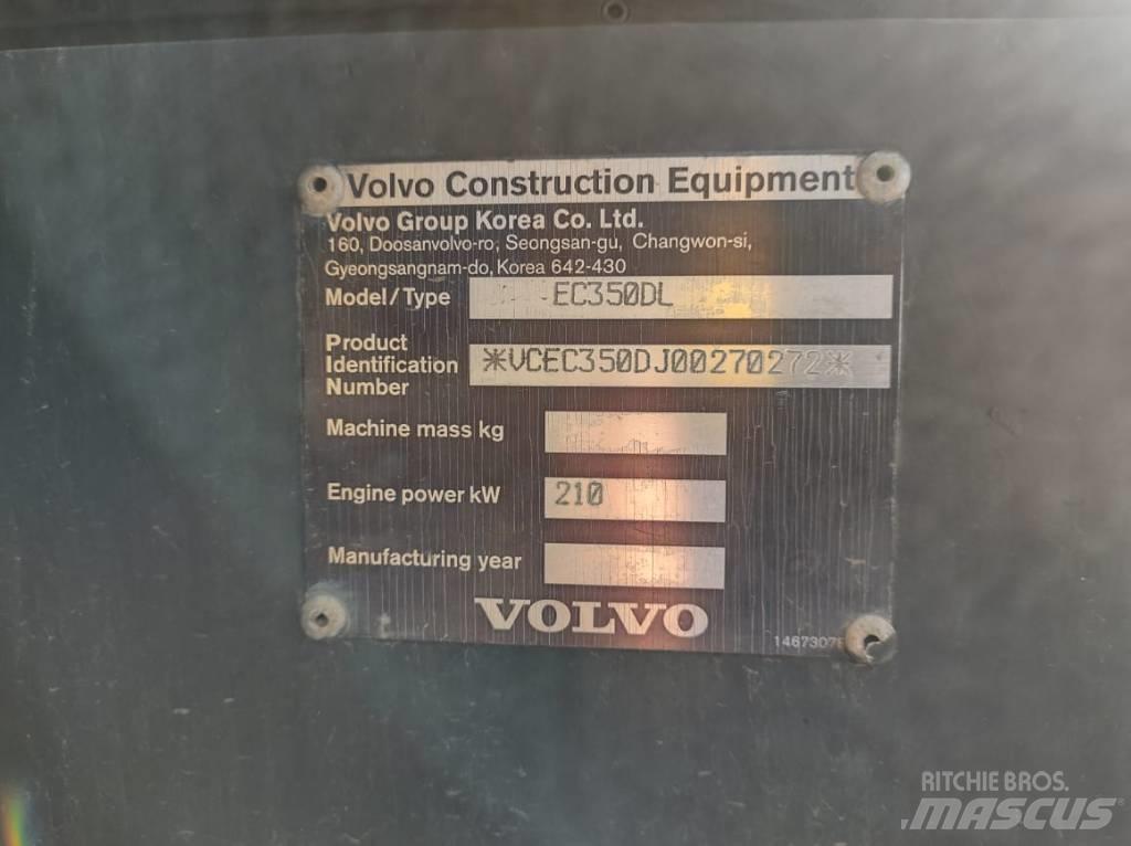 Volvo EC350DL 대형 굴삭기 29톤 이상