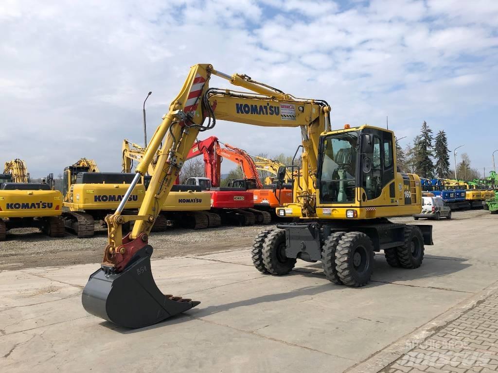 Komatsu PW160-8  휠 굴삭기