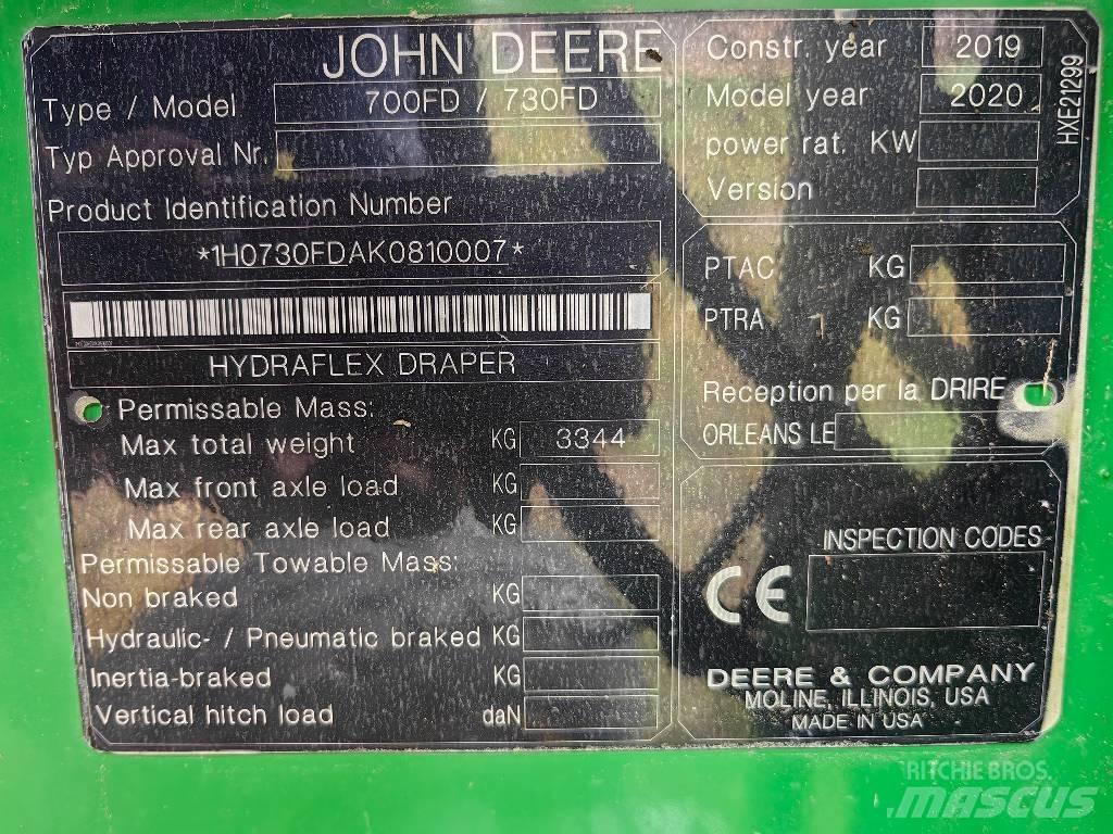 John Deere T 670 i 콤바인 수확기