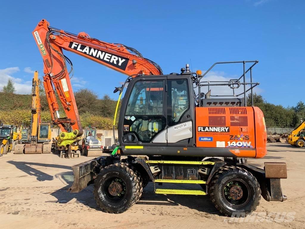 Hitachi ZX 140 W  휠 굴삭기