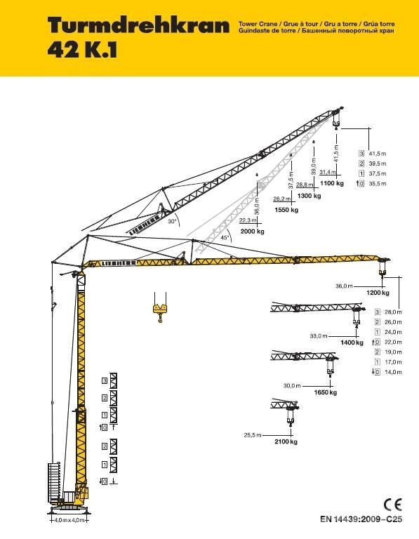 Liebherr 42 K.1 타워 크레인