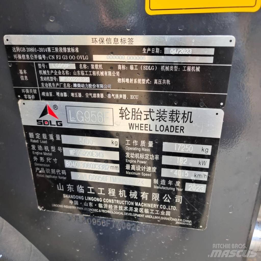 SDLG LG 956 F  휠로우더