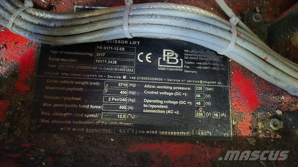 PB S 171-12 ES 가위형 리프트