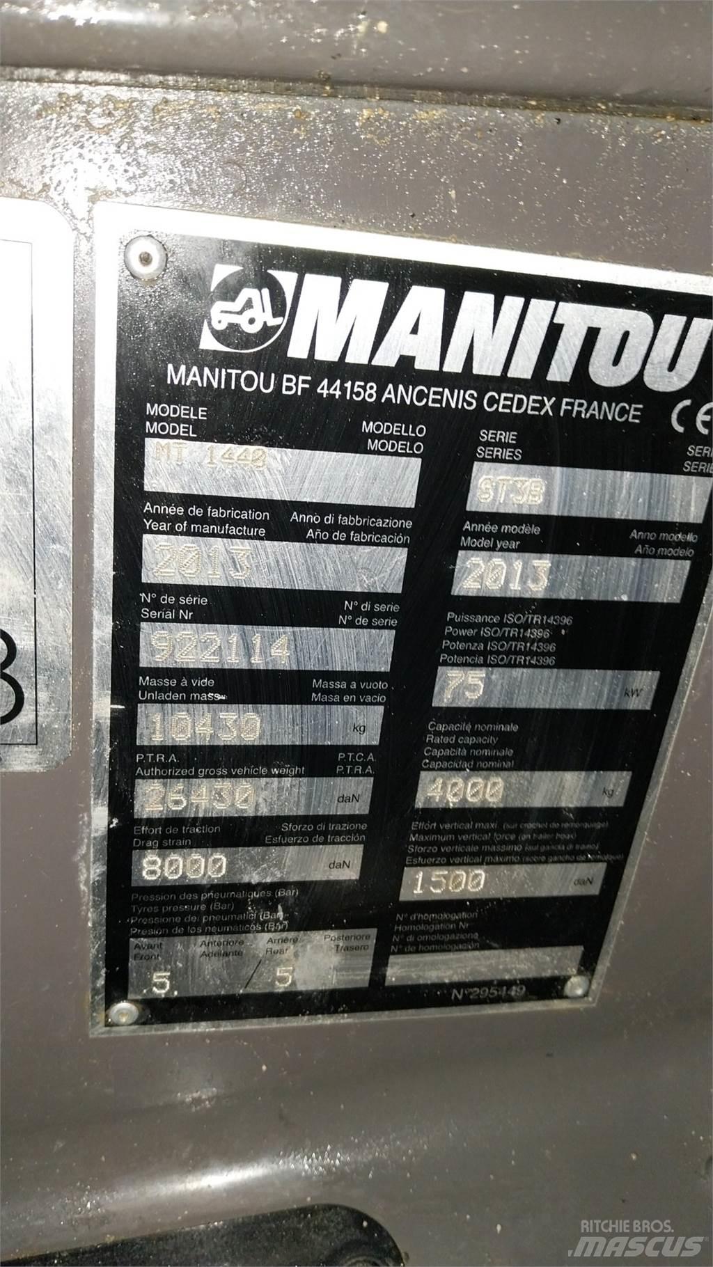 Manitou MT1440 텔러 핸들러