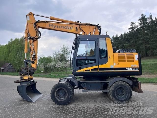 Hyundai Robex 140 W  휠 굴삭기