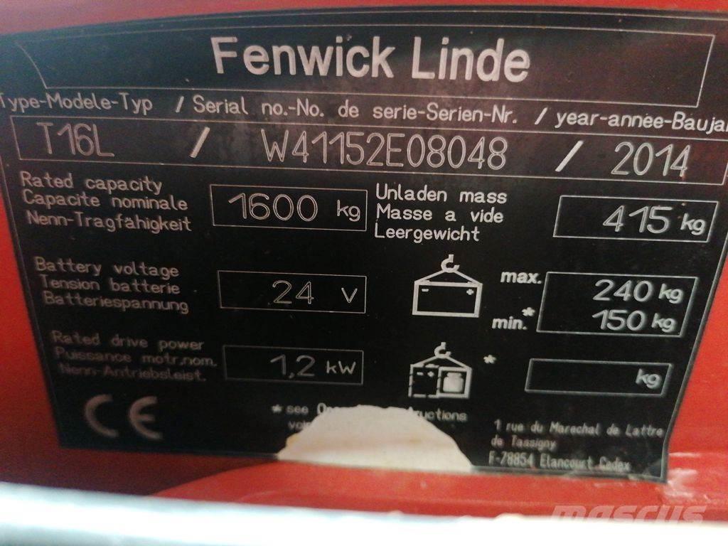 Linde T16L 경량 리프터