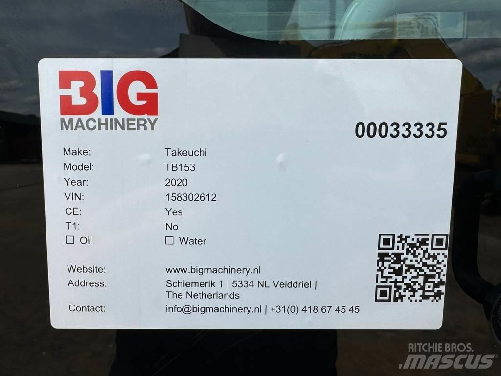 Takeuchi TB153FR 소형 굴삭기 7톤 미만