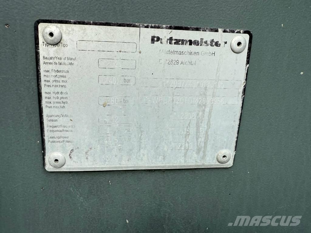 Putzmeister P 720 TD 콘크리트 펌프카