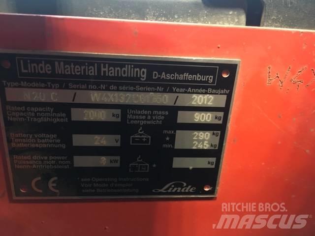 Linde N20C/132 경량 반출 리프터