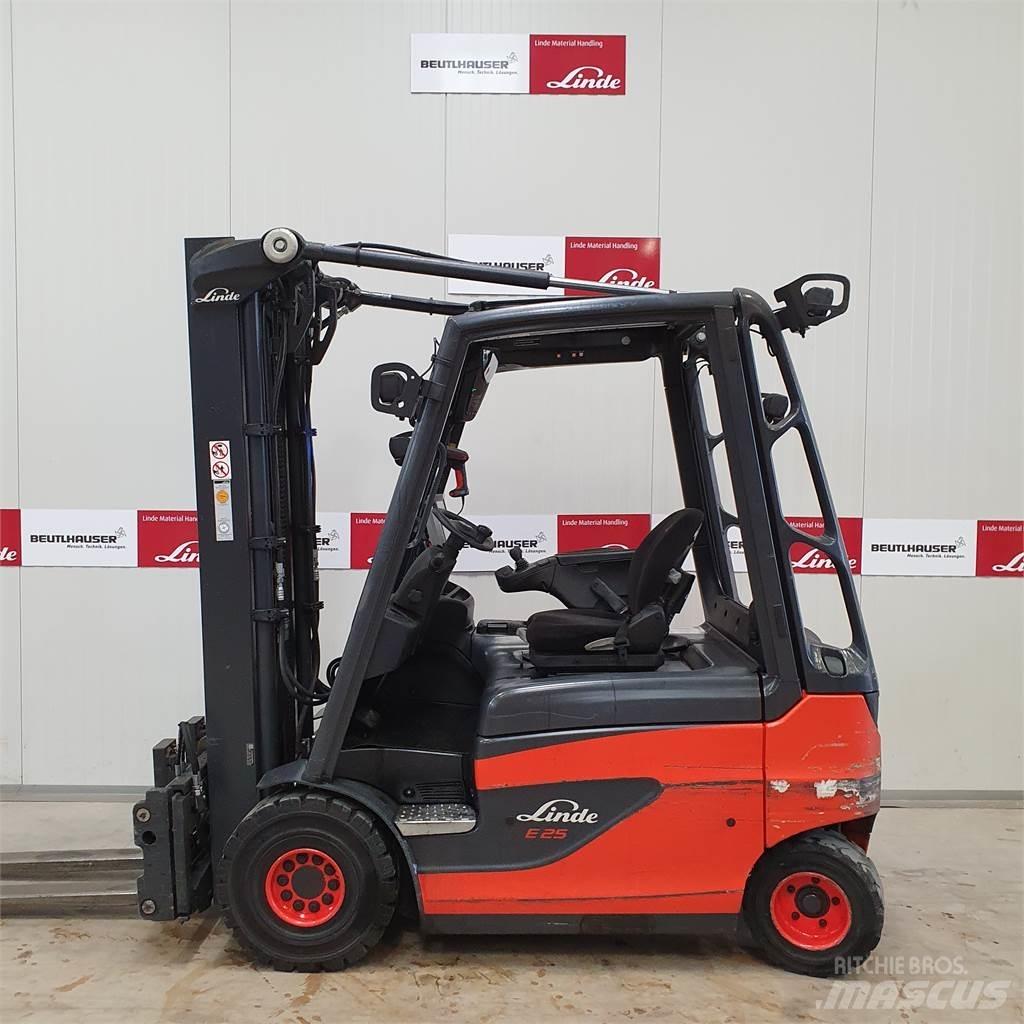 Linde E25 전동 지게차