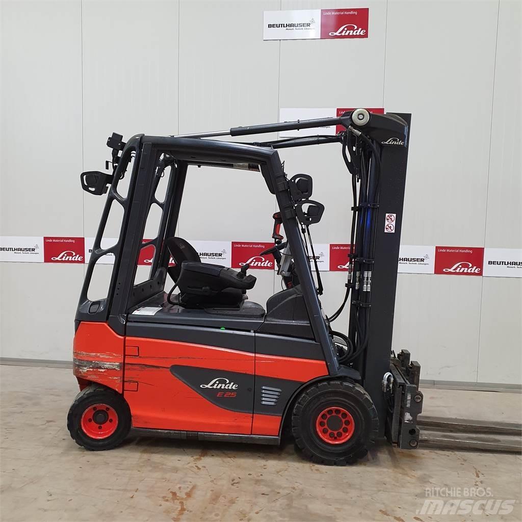 Linde E25 전동 지게차