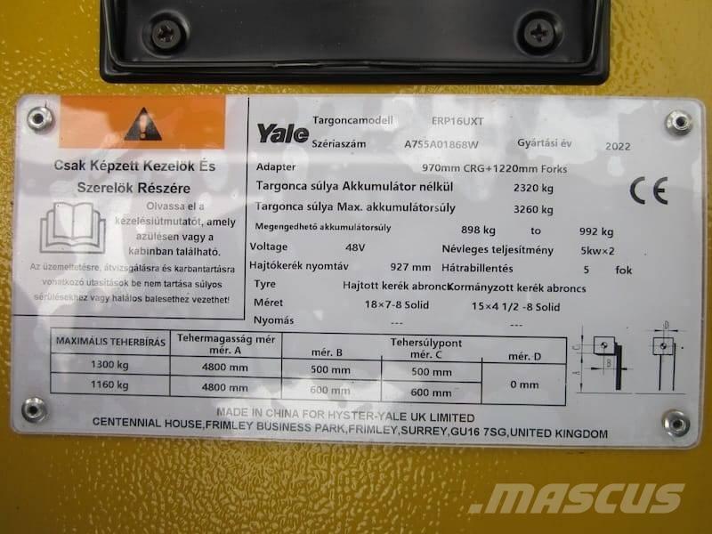 Yale ERP 16 UXT 전동 지게차