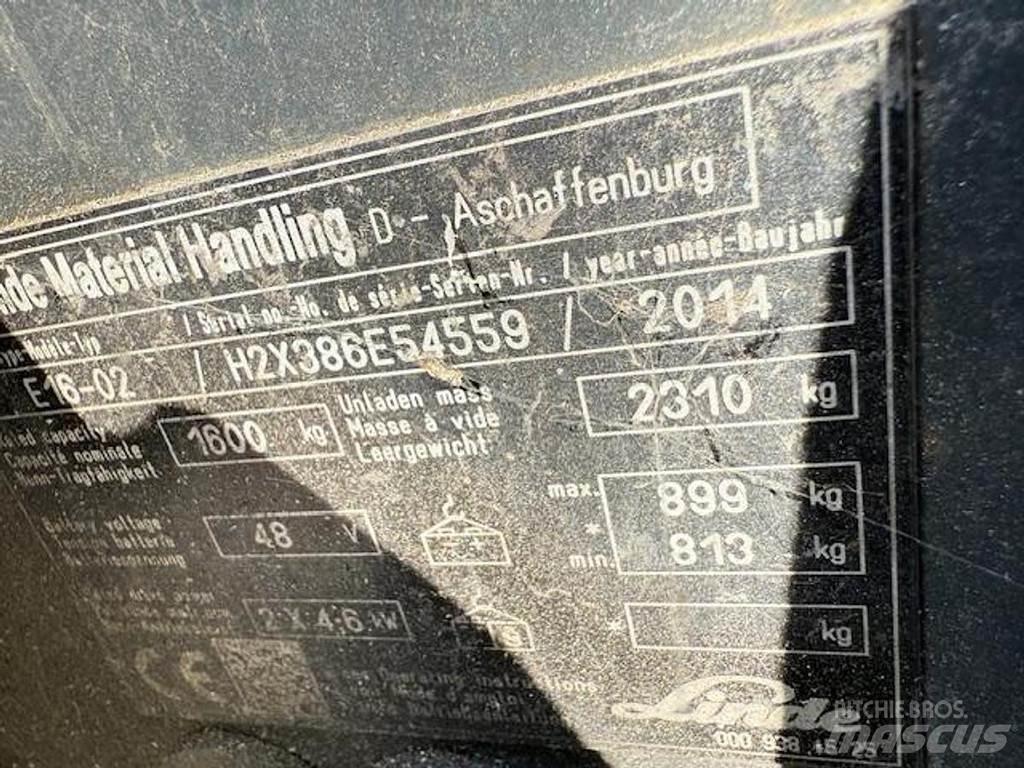 Linde E16-02 그 외 지게차