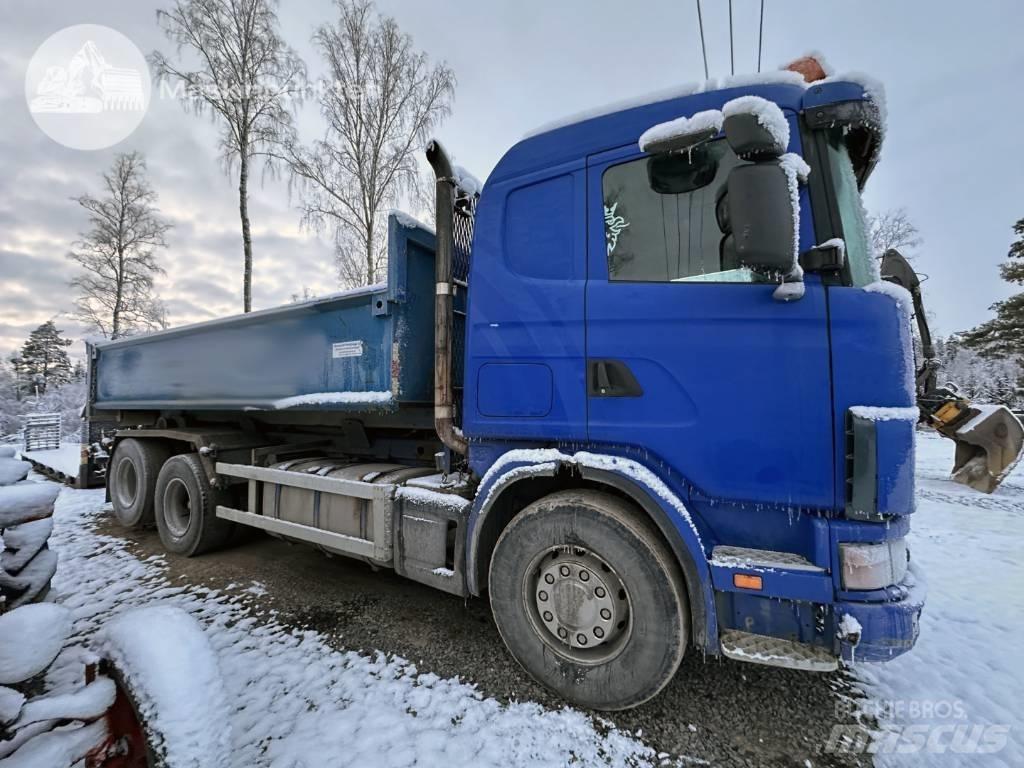 Scania R 124 GB 470 훅 리프트 트럭