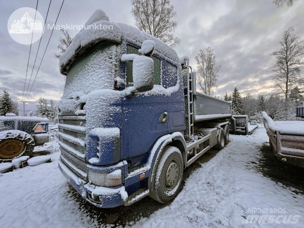 Scania R 124 GB 470 훅 리프트 트럭