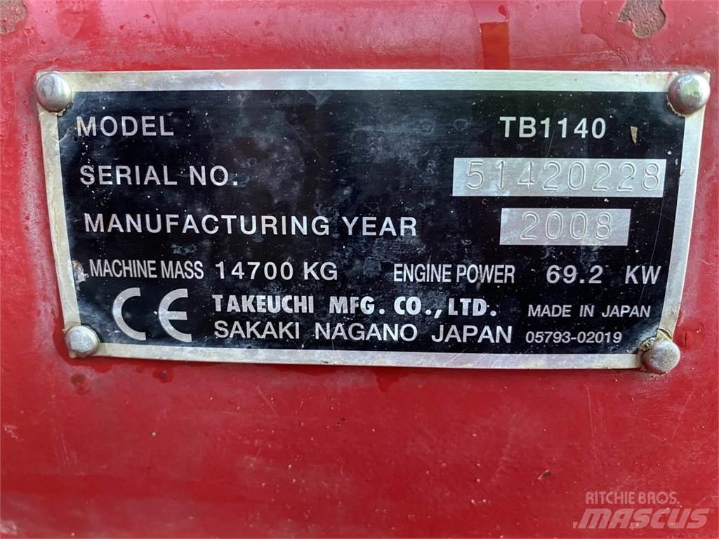 Takeuchi TB1140 대형 굴삭기 29톤 이상