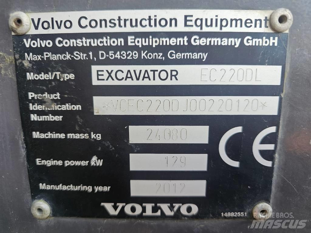 Volvo EC 220 DL 대형 굴삭기 29톤 이상