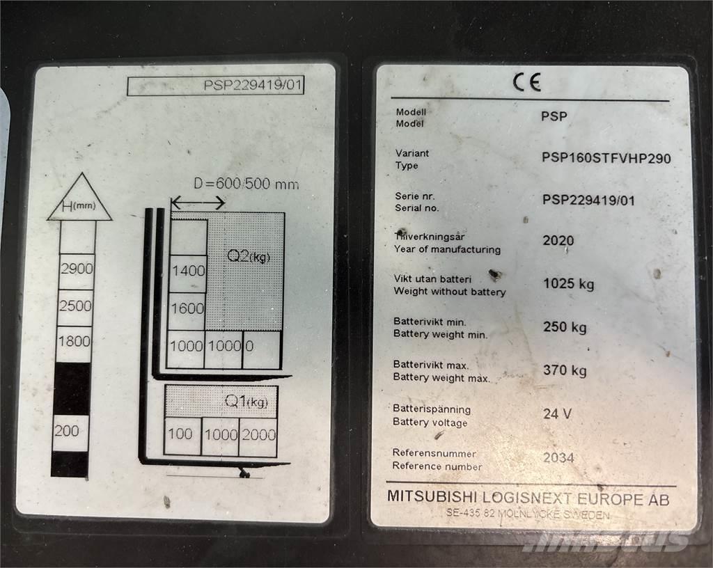 Atlet PSP160 보행식 리치 지게차