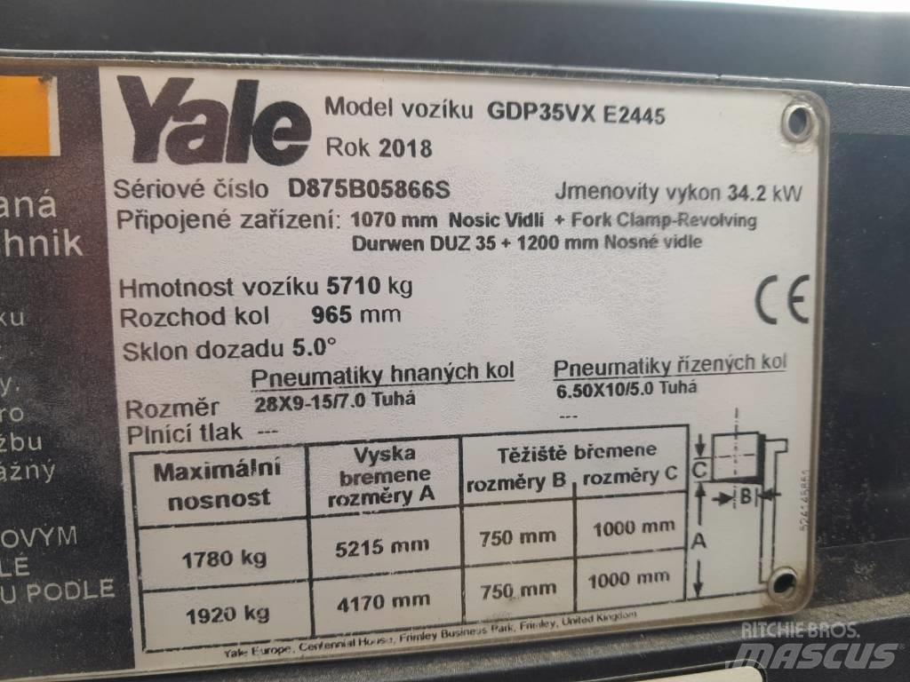 Yale GDP35VX 디젤 지게차
