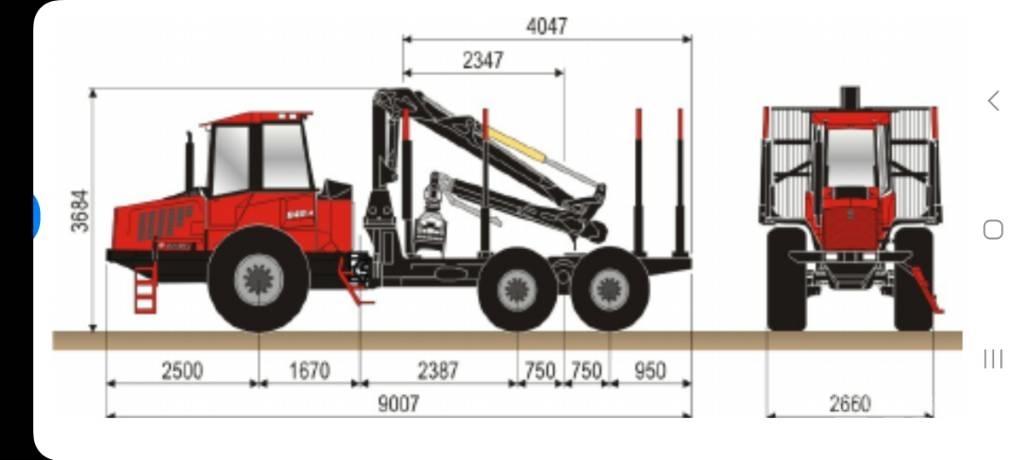 Valmetal 840.2 원목 포워더
