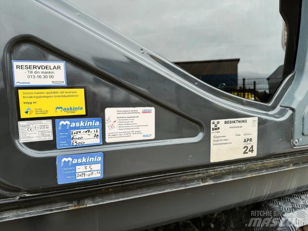 Doosan DX170W-5  휠 굴삭기