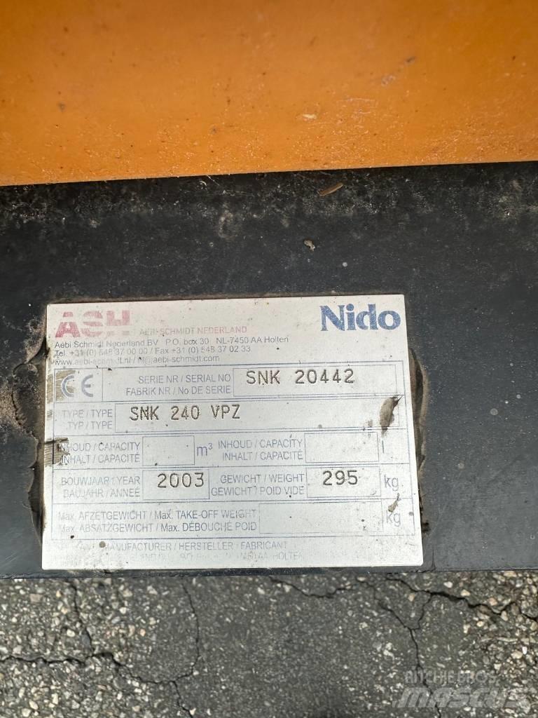 Nido SNK 240 VPZ 제설 블레이드 및 제설기