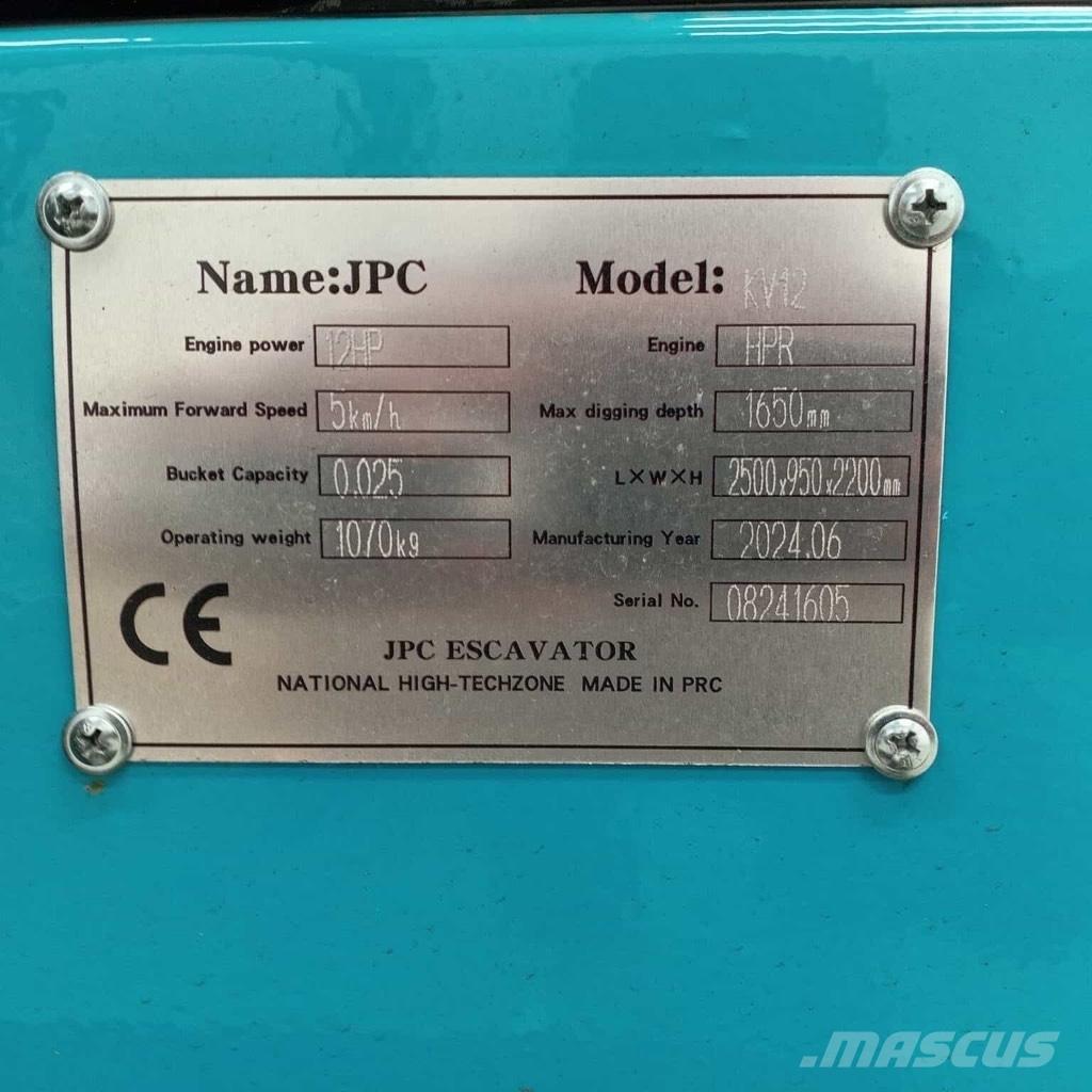JPC KV 12 소형 굴삭기 7톤 미만