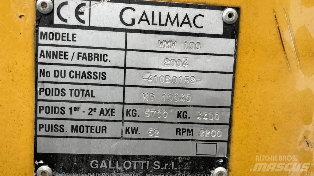 Gallmac WMW 100  휠 굴삭기
