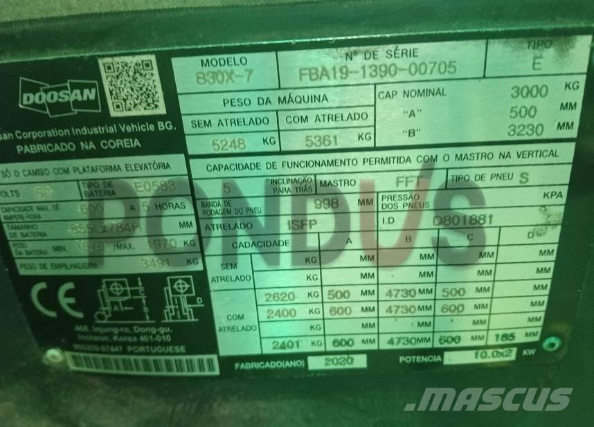 Doosan B22 전동 지게차