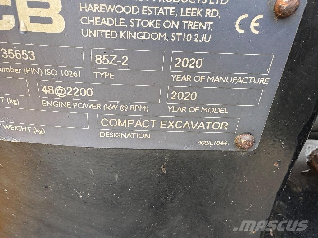 JCB 85 Z-2 중형굴삭기 7톤-28톤