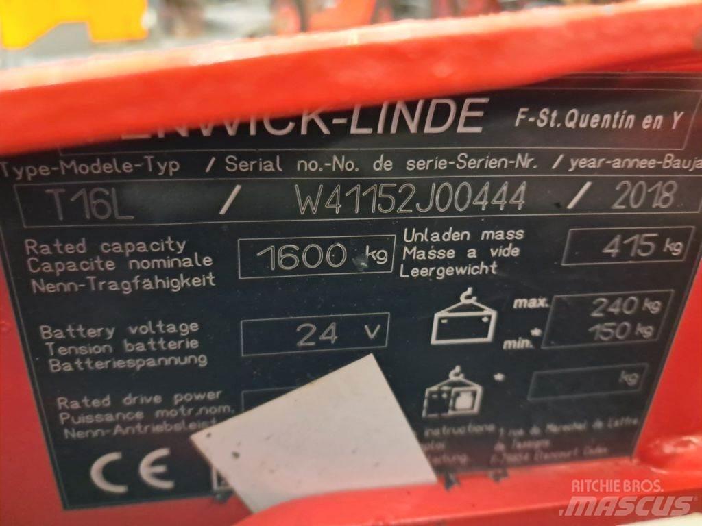Linde T16L 경량 리프터