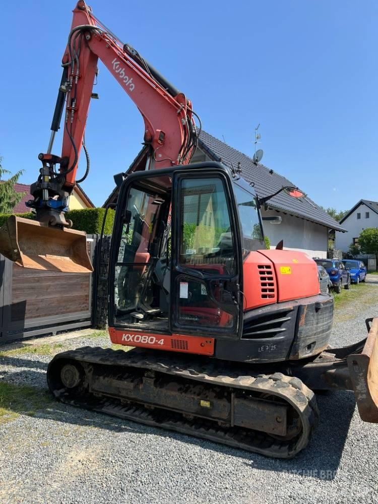 Kubota KX 080-4 중형굴삭기 7톤-28톤