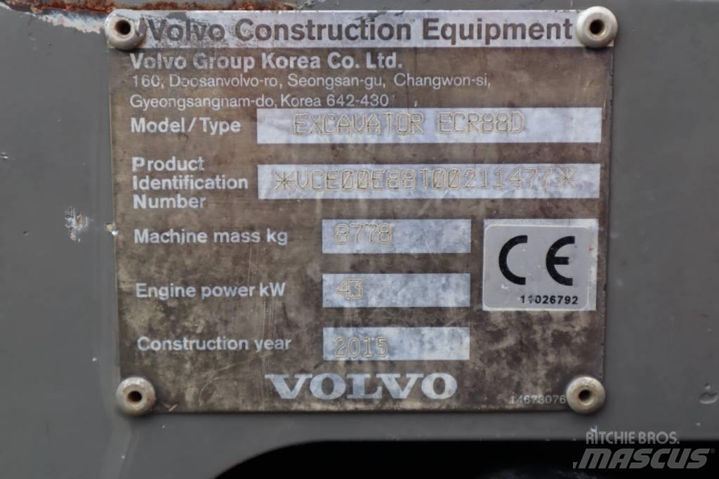 Volvo ECR88D 중형굴삭기 7톤-28톤