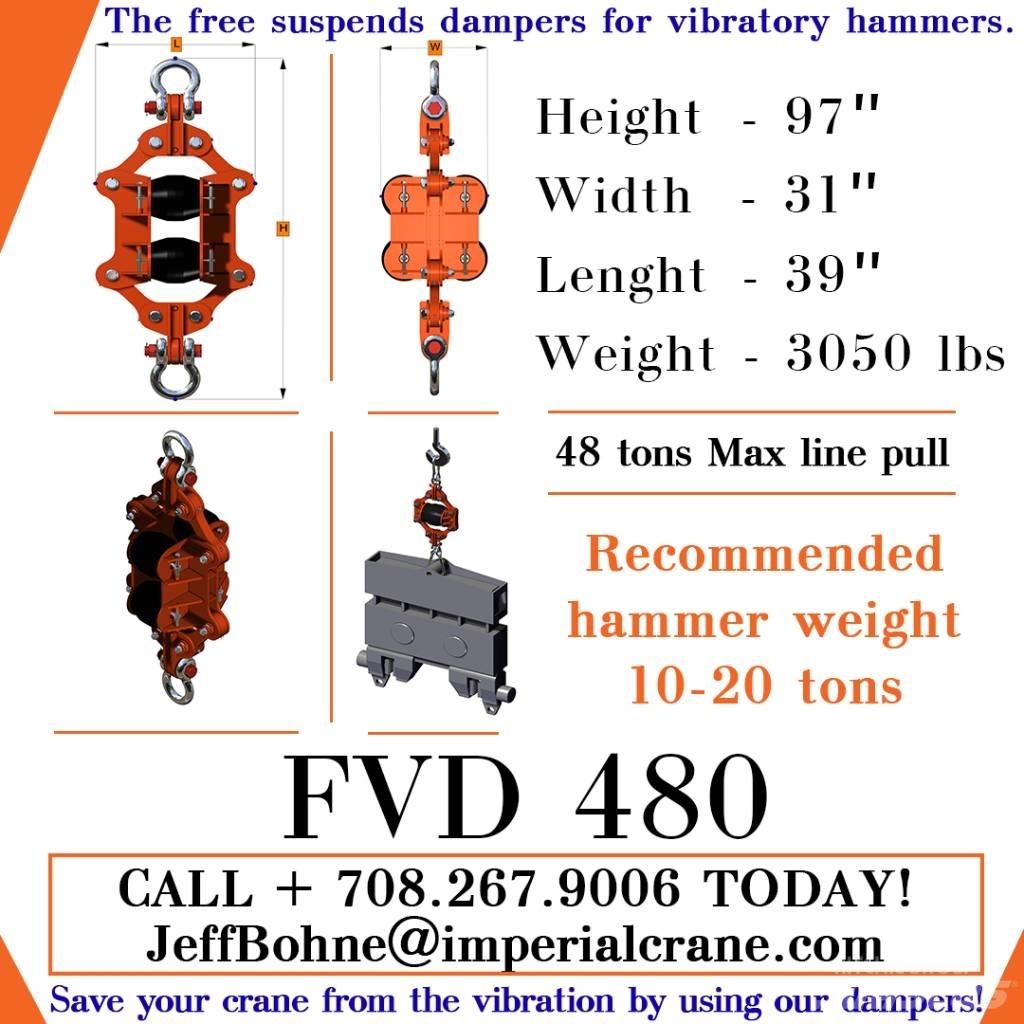  Finaros FVD 480 유압 파일 해머