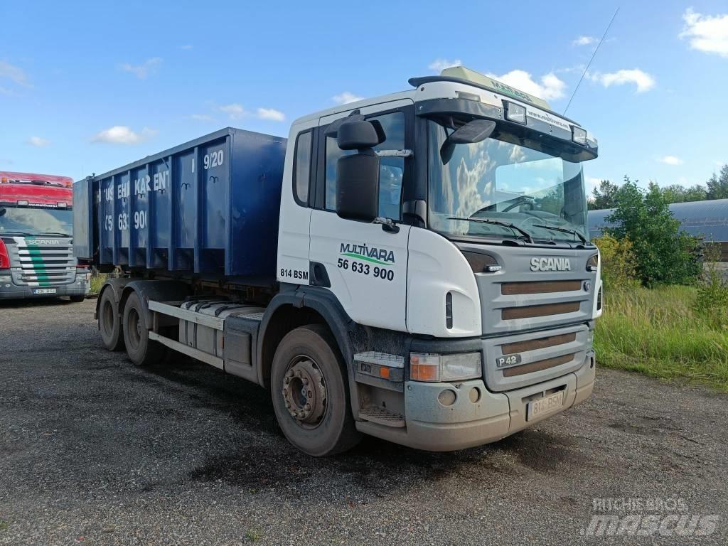Scania P 420 훅 리프트 트럭