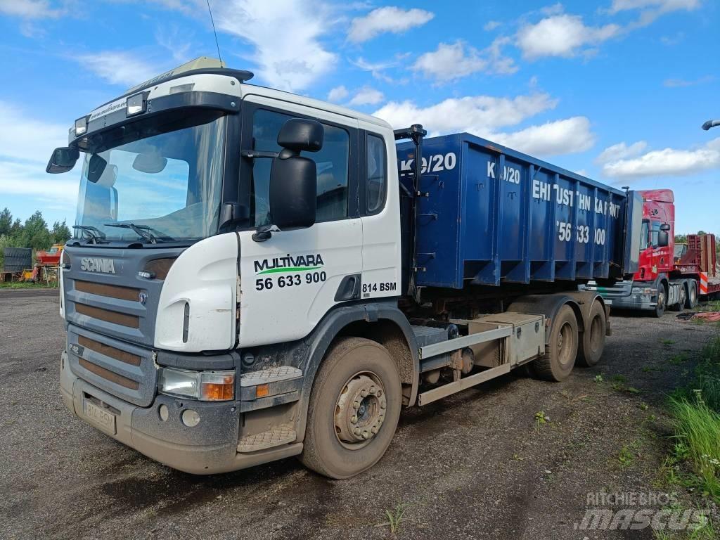 Scania P 420 훅 리프트 트럭
