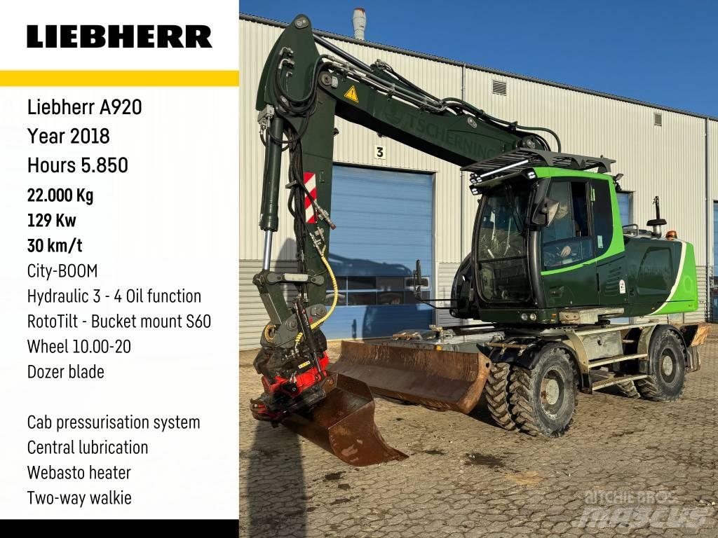 Liebherr A 920  휠 굴삭기