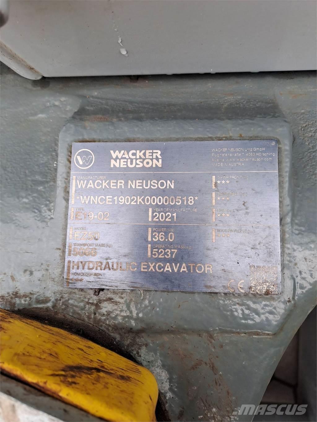 Wacker Neuson EZ50 대형 굴삭기 29톤 이상