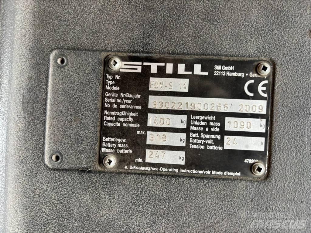 Still EGV-S14 보행식 리치 지게차