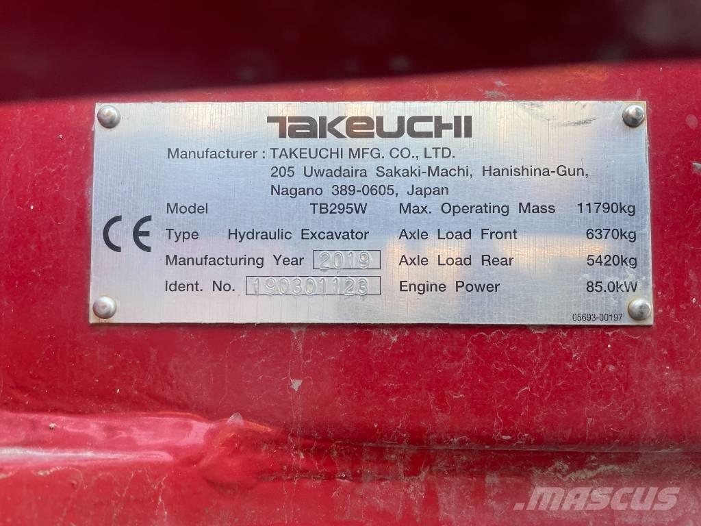 Takeuchi TB 295 W  휠 굴삭기