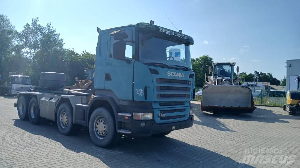 Scania R 420 훅 리프트 트럭