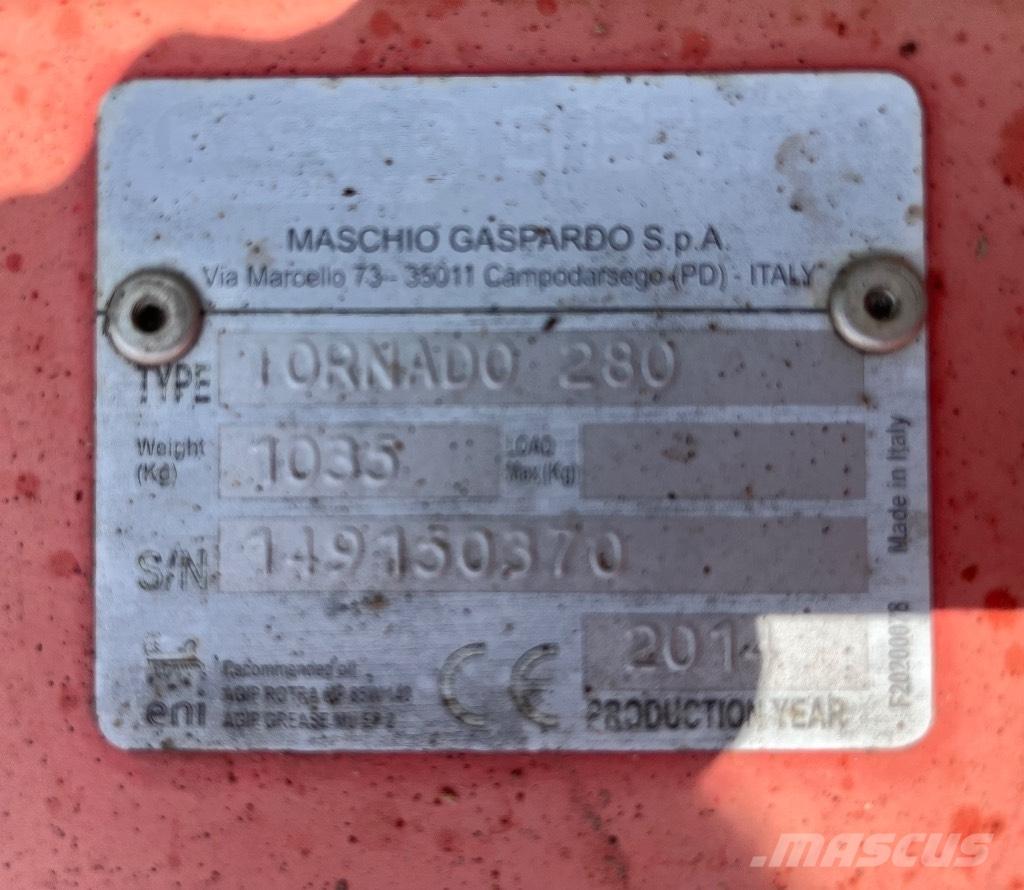 Maschio Tornado 280 목장 제초기 및 토퍼