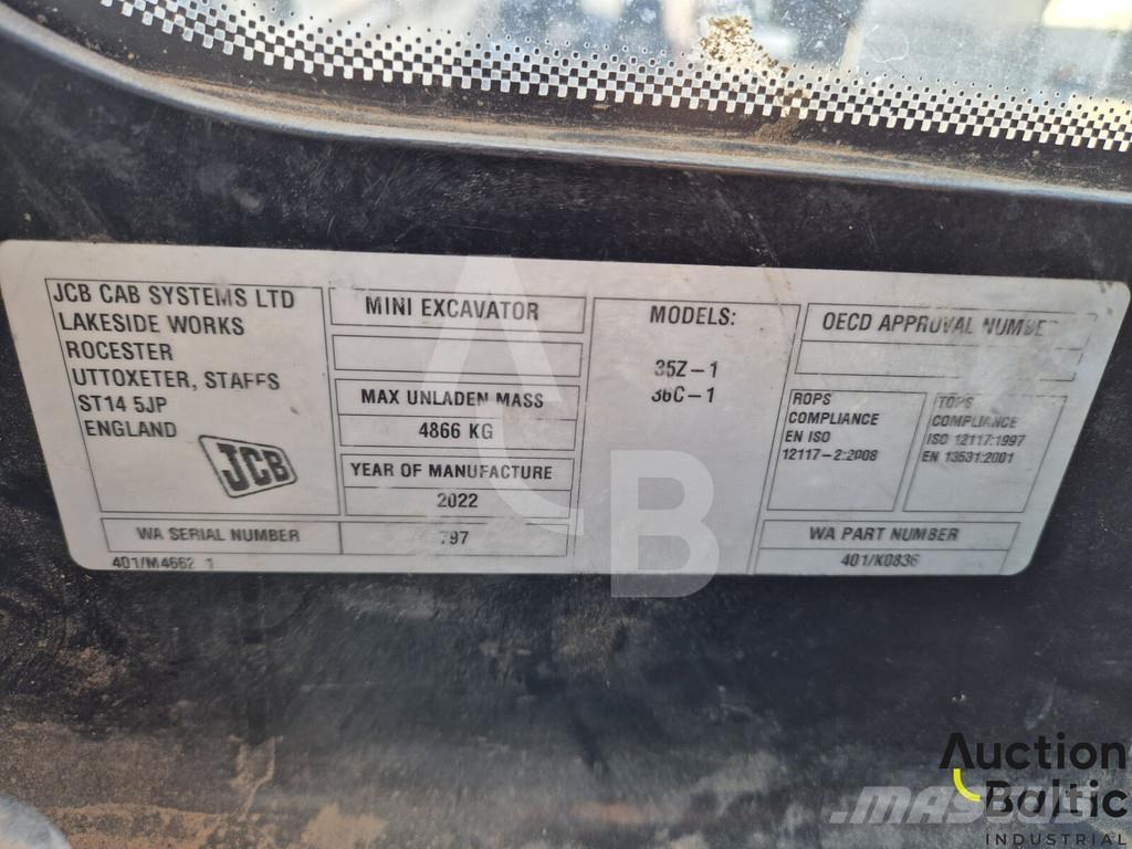 JCB 36C-1 소형 굴삭기 7톤 미만