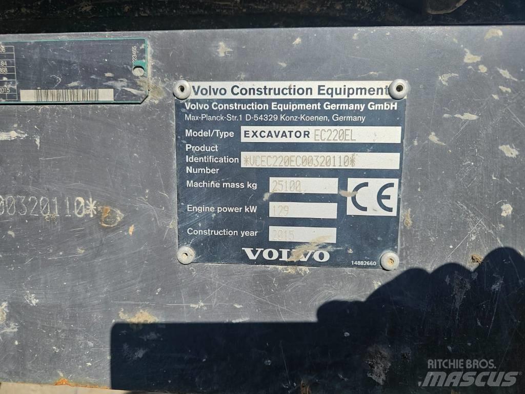 Volvo EC220EL 대형 굴삭기 29톤 이상