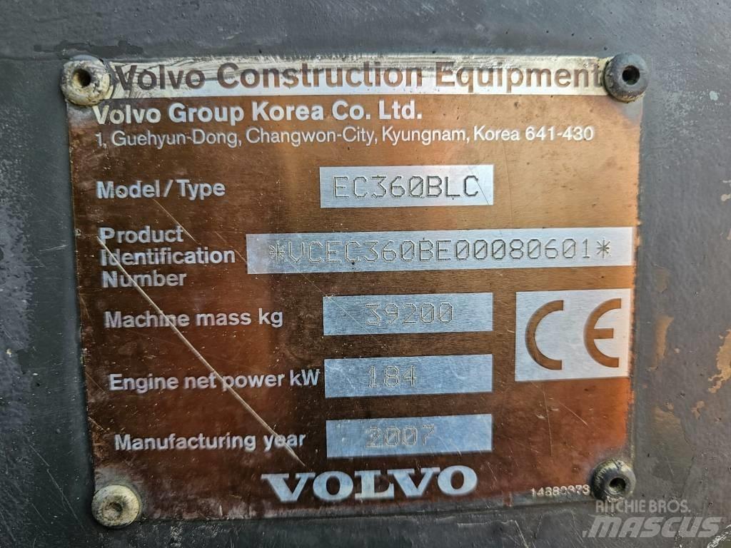 Volvo EC 360 B LC 대형 굴삭기 29톤 이상