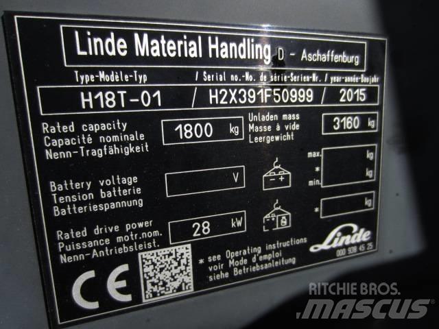 Linde H 18 T-03 LPG 지게차