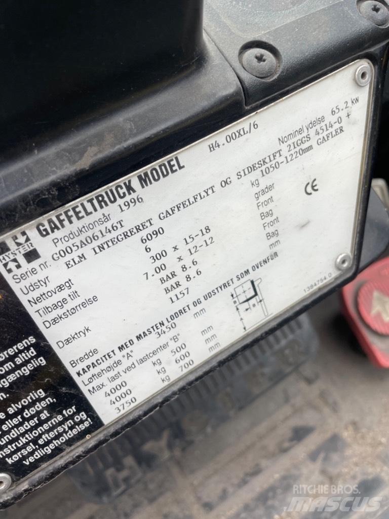 Hyster H 4.00 XL LPG 지게차