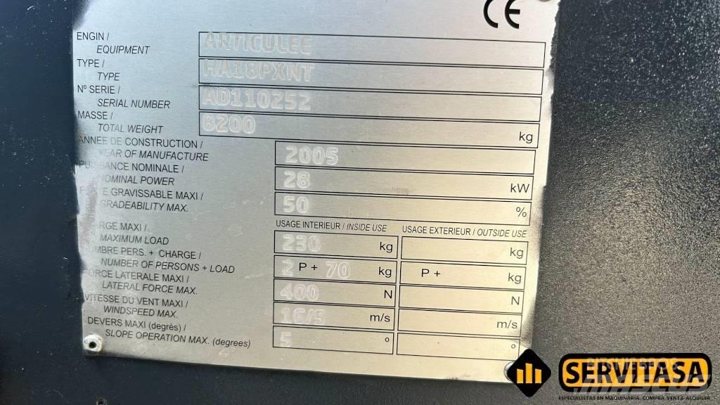 Haulotte HA 18 PX NT 관절형 전동이동 리프트