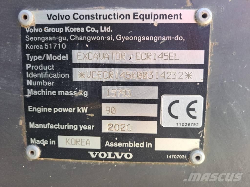 Volvo ECR 145 E 대형 굴삭기 29톤 이상