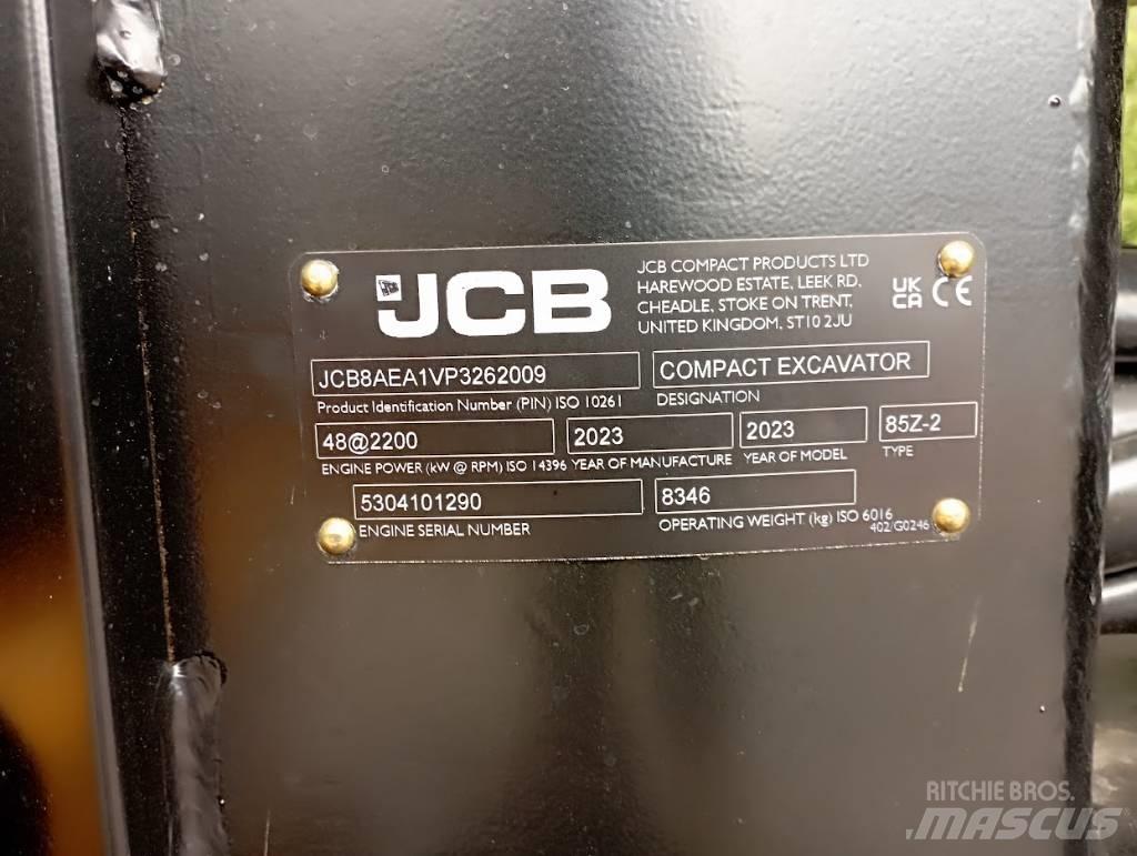 JCB 85Z 중형굴삭기 7톤-28톤